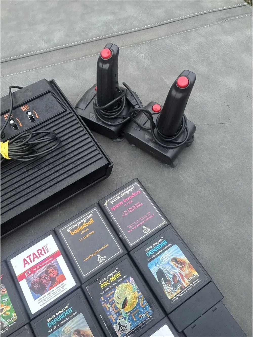 Atari 2600 Darth Vader Console System Bundle Tested with Controllers & 15 Games